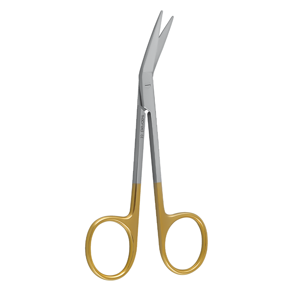 Angular Curved Scissor fig.1(11CM) Saw Edge