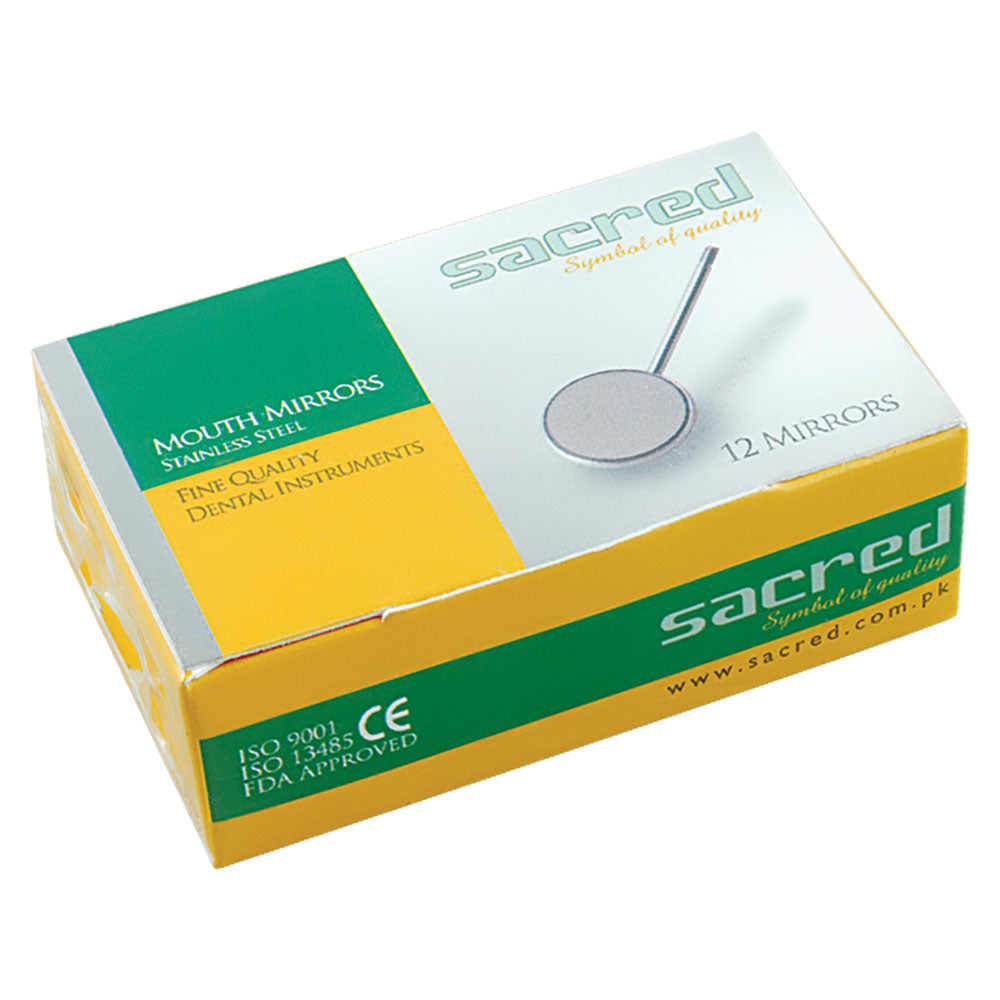 Mouth Mirrors (Box of 12) - Autoclavable