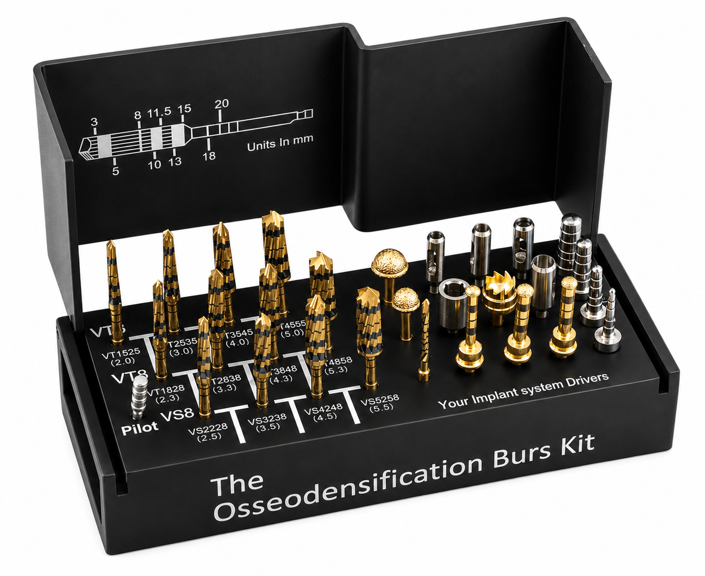ACHROMATIC™ Collection - The Osseodensification Bur Kit (Complete Set)