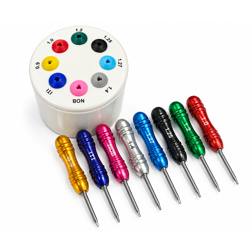 Implant Prosthetic Screwdrivers (Set of 8)