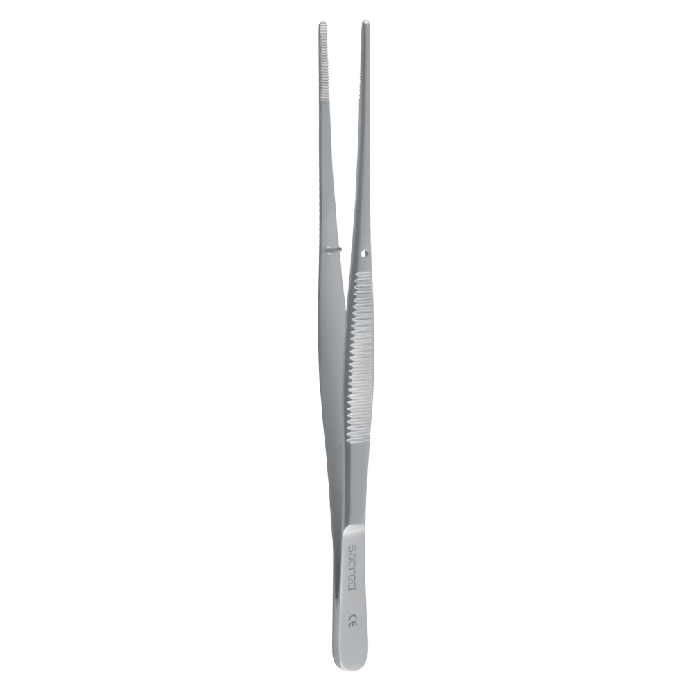 Semkin Dressing Forceps 5″, Serrated