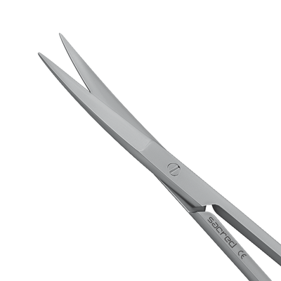 Tesoura de gengiva curva TC 12cm