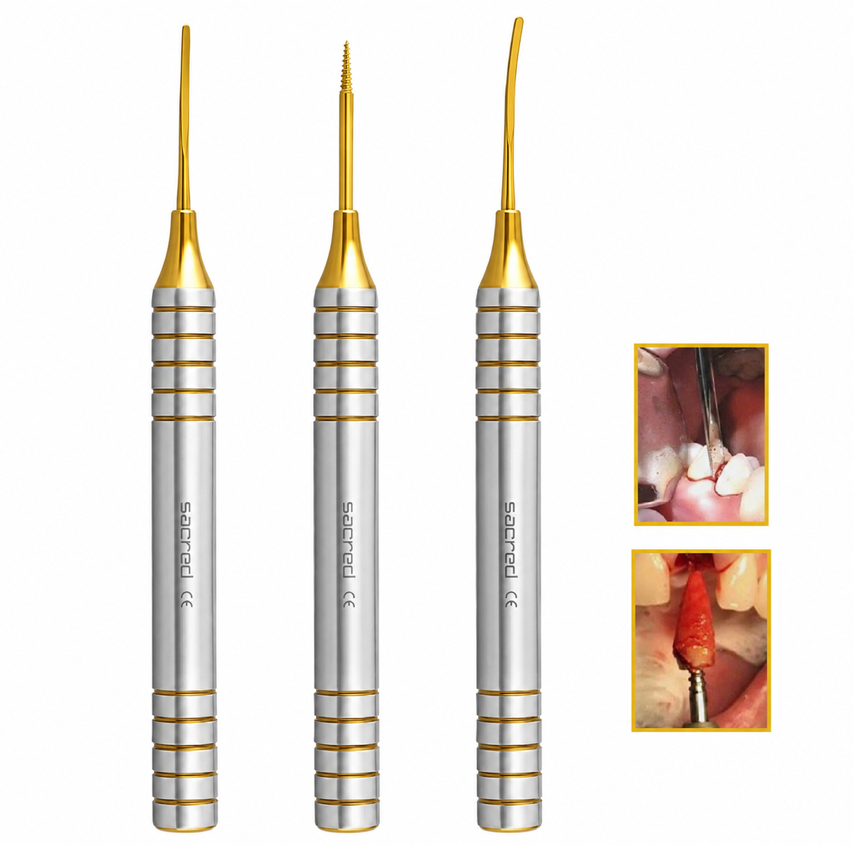 Dental Flexible Periotomes Titanium Alloy (Set of 3)