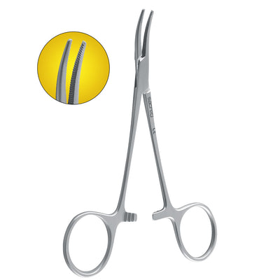 Pinzas para mosquitos Halstead de 12 cm - Curvadas
